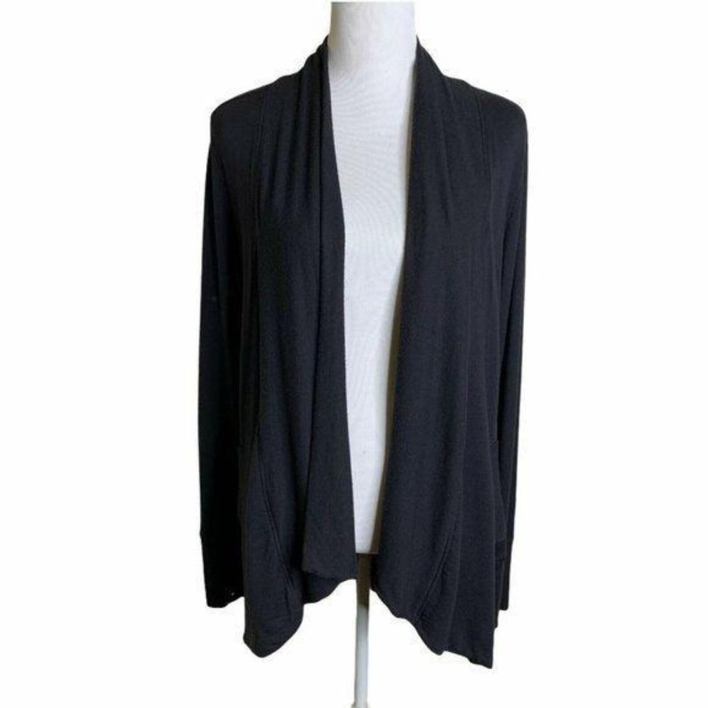 Athleta Open Front Cardigan High Low Pockets